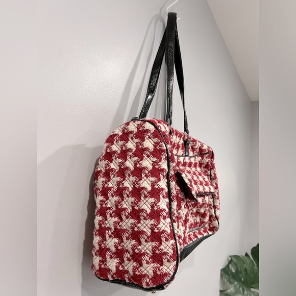 Vera Bradley Limited Edition Houndstooth Large Weekend Satchel Tote Travel Bag - Picture 15 of 17